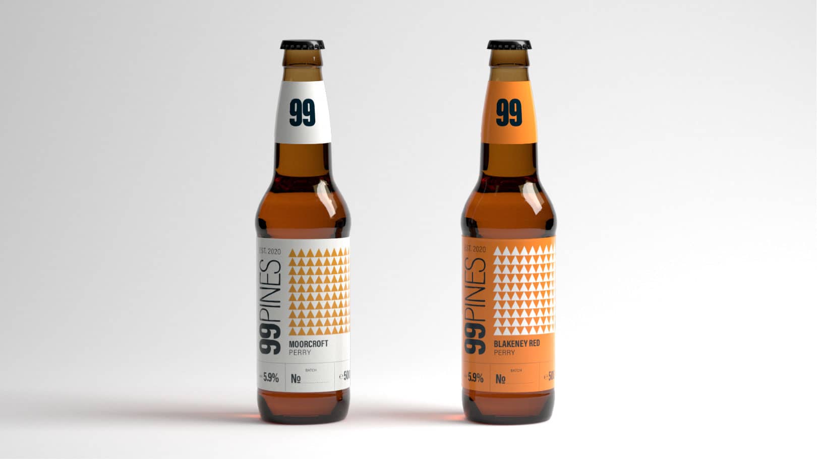 99pines' design case study bottle mockups
