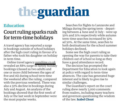 sunshine.co.uk in The Guardian 
